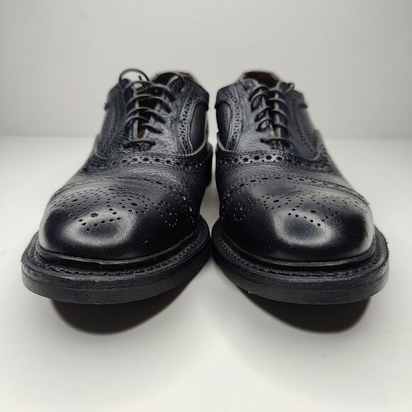Allen Edmonds "Strandmok" Mens Cap-Toe Oxfords 9 D Black USA 5550 - Picture 5 of 12